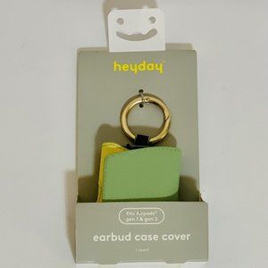 Heyday Apple AirPods Pro Leather Case with Clip - Green/Yellow/Blue